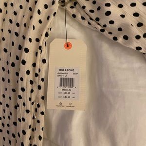 Polka dot wrap dress